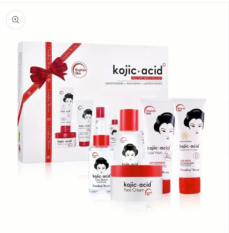 Viral GuanJing Beauty Kojic Acid Skin Care Series 5 Piece Set