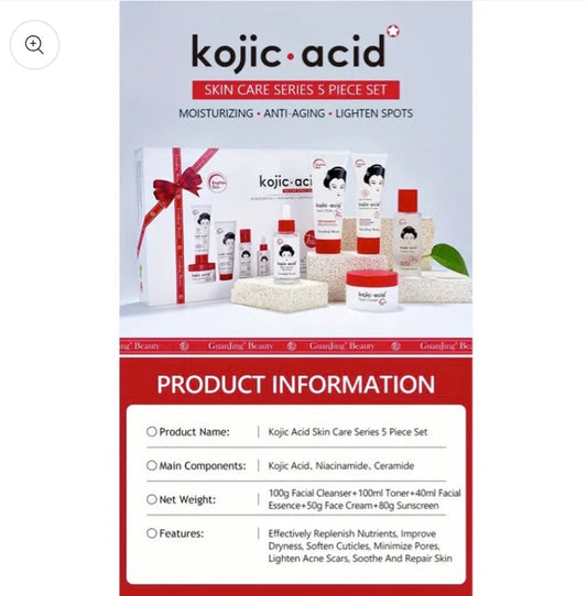 Viral GuanJing Beauty Kojic Acid Skin Care Series 5 Piece Set